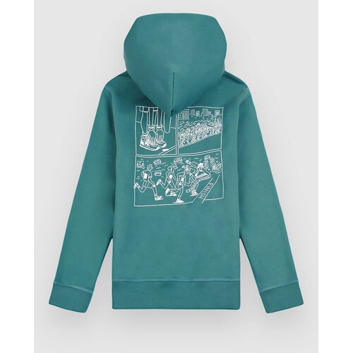New Balance Athletics Runners Arent Nrml Graphic FT Kids Pulover s kapuco new spruce Cene