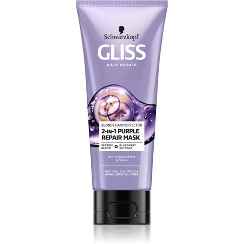 Schwarzkopf Gliss Blonde Hair Perfector regeneracijska maska za lase za posvetljene lase ali lase s prameni 200 ml Cene