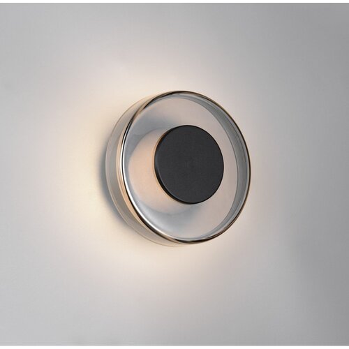  Mat crna LED zidna lampa s mogućnosti zatamnjivanja &amp;oslash; 22 cm Celeste &amp;ndash; Slike