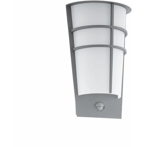 Eglo breganzo 1 spoljna zidna lampa/2, led, 2x2,5w, srebrna/bela , sa senzorom Slike