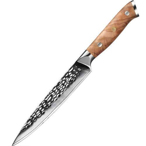 IZMAEL Damaskasti kuhinjski nož ZA-37477 - Utility / Smeđa Slike