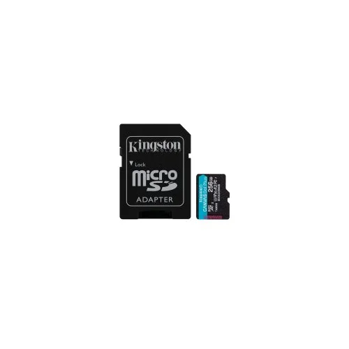 Kingston 256GB microSDXC Canvas Go Plus 170R A2 U3 V30 Card + ADP EAN: 740617301250