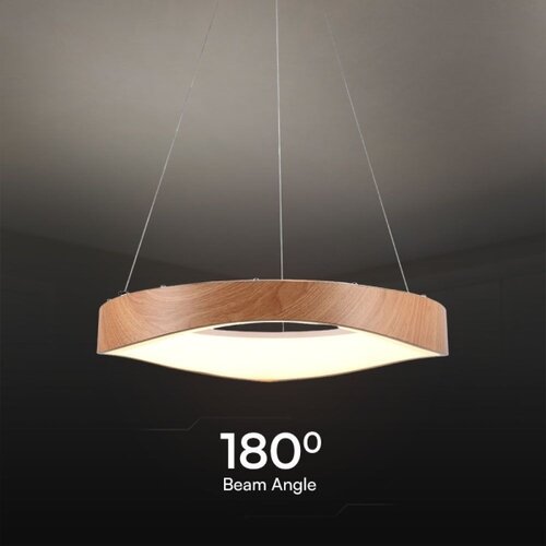  LED luster na sajli LED/25W/230V 3000K &amp;Oslash; 50 cm braon Slike