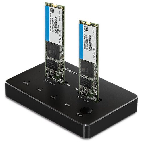 Qoltec 50310 Drive docking station 2x SSD M.2 SATA | NGFF | USB Type C Cijene