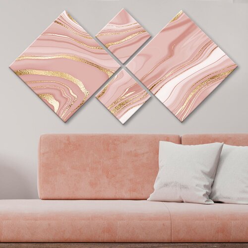 Wallity Slika 4MDF1767810080, 60x115 cm, 4 dela Cene