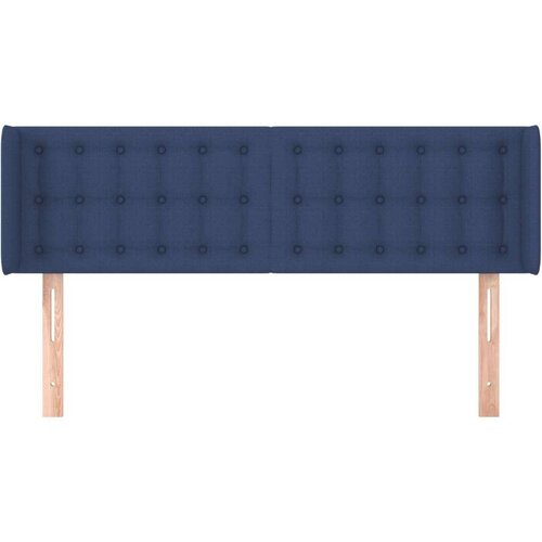  Uzglavlje s u&amp;scaron;ima plavi 147x16x78/88 cm od tkanine Slike