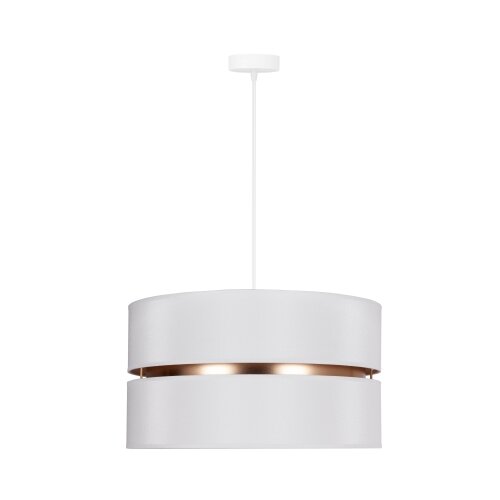  Duolla - Visilica na sajli DUO 1xE27/15W/230V prečnik 40 cm bela/zlatna Slike