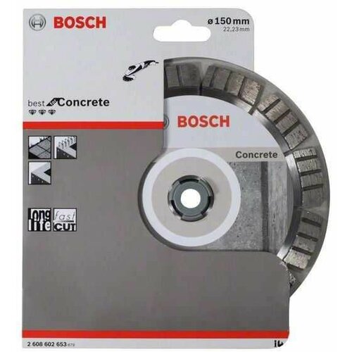 Bosch dijamantska rezna ploča best for concrete 2608602653/ 150 x 22/23 x 2/4 x 12 mm Slike