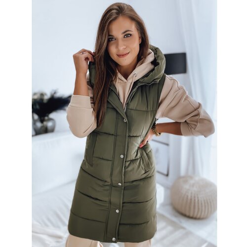 DStreet Women's quilted NOELIA vest green TY3132 Cene