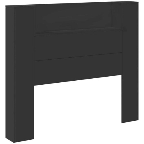  Uzglavlje Crna 120 x 16 5 x 103 5 cm Konstruirano drvo Slike
