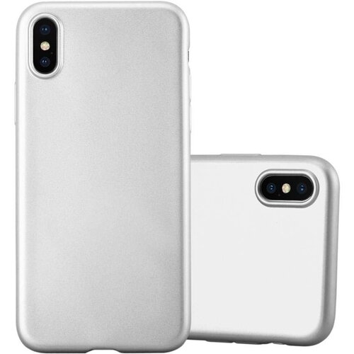 Cadorabo Case, združljiv z Apple v kovinskem srebru - zaščitni pokrov iz fleksibilnega silikona TPU, (20588488) Cene