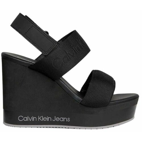 Calvin Klein crne sandale sa platformom CKYW0YW01360-0GO Slike