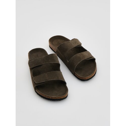 Reserved Natikače od bru&scaron;ene kože - tamnosmeđe Cijene
