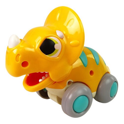  on Wheels Yellow Triceratops Figurine Slike