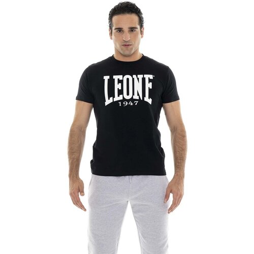 Leone 1947 Majice s kratkimi rokavi Man T-Shirt Short Sleeves Big Logo Črna Cene