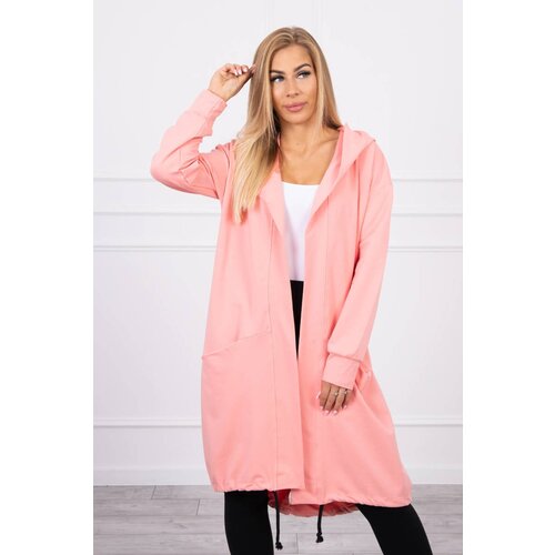 Kesi Oversized apricot cape with hood Slike