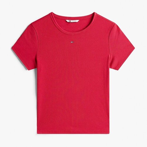 Tommy Jeans Majice &amp;amp; Polo majice TJW SLIM ESSENTIAL RIB S Rožnata Slike