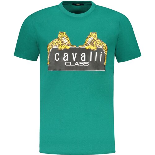 Cavalli Class SHORT SLEEVE T-SHIRT MEN GREEN Slike