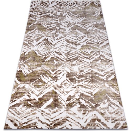 RugsX Preproge Preproga AKRIL DIZAYN 121 bež / zelena 80x300 cm Bež Cene