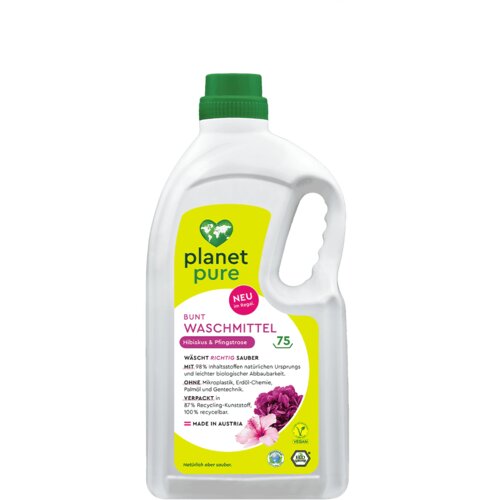 Planet Pure Detergent za barvno perilo - hibiskus in potonika - 75 pranj Slike