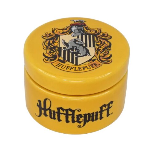 Half Moon Bay Okrogla keramična &scaron;katla za drobnarije Harry Potter - Hufflepuff - &Scaron;katla za drobnarije s pokrovom - 6 cm dekor - darila Hufflepuff, (20854774) Cene