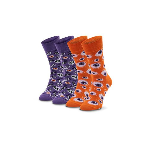 Zooksy Set 2 parov nisex visokih nogavic u Mixtury Halloween Pisana Slike