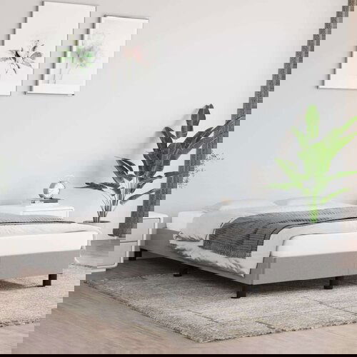  Posteljni okvir svetlo siv 120x200 cm blago, (20600924) Slike