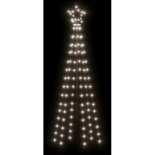  Stožasto božićno drvce hladno bijelo 108 LED žarulja 70x180 cm Slike