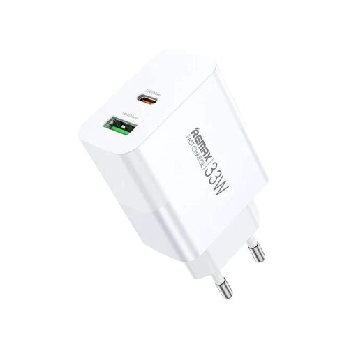 Remax Adapter Kiddy Series RP-U122, 33W, USB-A + Type-C, Bijeli Cene