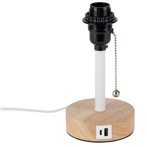  Brilagi - Stona lampa sa USB portom TABLON 1xE27/25W/230V hrast/bela Cene