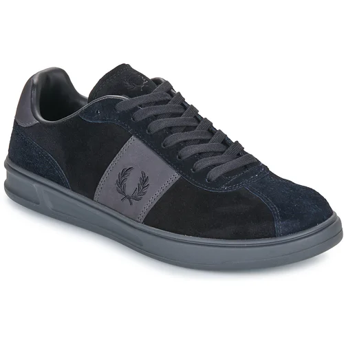 Fred Perry Nizke superge B4 SUEDE Črna