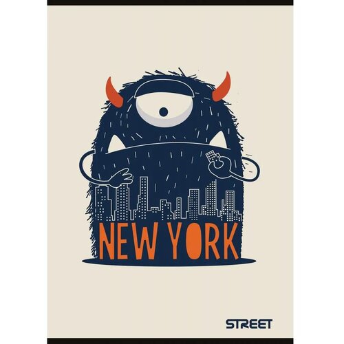 STREET Zvezek Monsters A5 črte z robom Slike