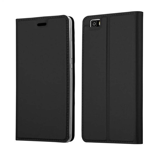 Cadorabo Ohi&scaron;je, združljivo z Huawei P8 LITE 2015 v klasična črna - Za&scaron;čitni ovitek z magnetnim zapiranjem, stoječo funkcijo in režo za kartice, (20550935) Cene