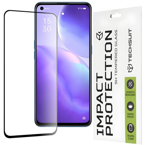 Techsuit za&scaron;titno celoplo&scaron;no staklo 111D za Oppo Reno5 5G/Find X3 Lite - Crna Cijene