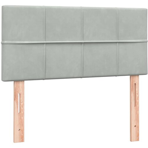 Box Spring krevet s madracem svijetlo sivi 80x210 cm bar&amp;scaron;un Slike