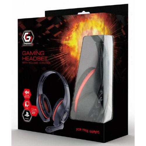 Gembird GHS-05-R Stereo gejmerske slusalice sa mikrofonom+volume kontrolom 3.5mm RED Slike