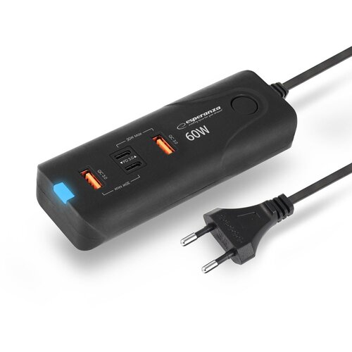 Esperanza EZC109 mains charger 60W Black Cijene