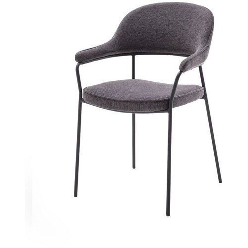 Unique Furniture Temno siv jedilni stol z nasloni za roke Kindersley &ndash; Cene