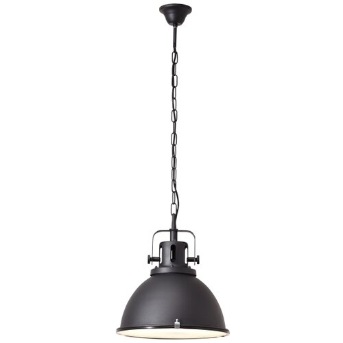 Brilliant Luster na lancu JESPER GLAS 1xE27/60W/230V crna Slike