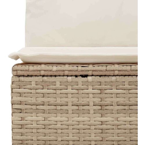 VidaXL 4-dijelni set vrtnih sofa s jastucima bež od poliratana bagrem Slike