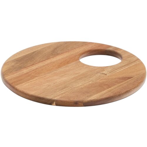 Kave Home Drvena daska za rezanje za serviranje &amp;oslash; 36 cm Klot &amp;ndash; Slike