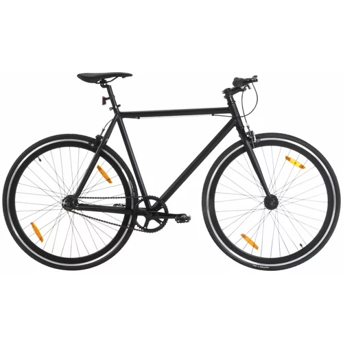 vidaXL Bicikl s fiksnim zupčanikom crni 700c 51 cm