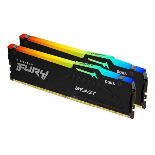 Kingston RAM memorija Fury Beast KF560C30BBEAK2-64, DDR5 64GB (2x32GB), 6000MHz Cijene