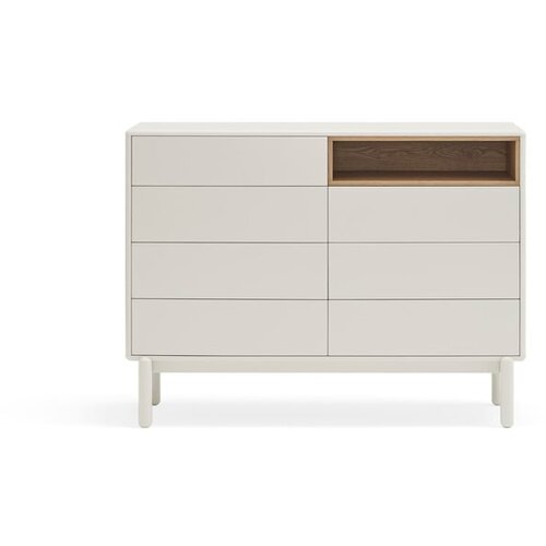Teulat Krem bijela komoda Corvo,120 x 90 cm Cijene