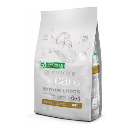 NATURE PROTECTION White Dog Small Mini Jagnjetina 1,5kg Slike