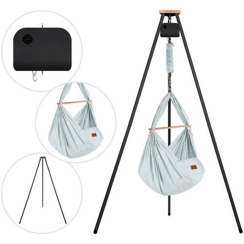 SCHMUSEWOLKE VISEČA MREŽA ZA DOJENČKE 150/150/224 cm antracit, svetlo siva Cene