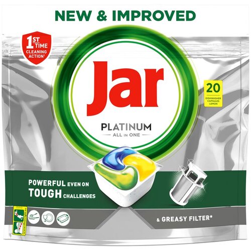 Jar Platinum tablete za pranje posuđa aio lemon 20 tableta Cijene