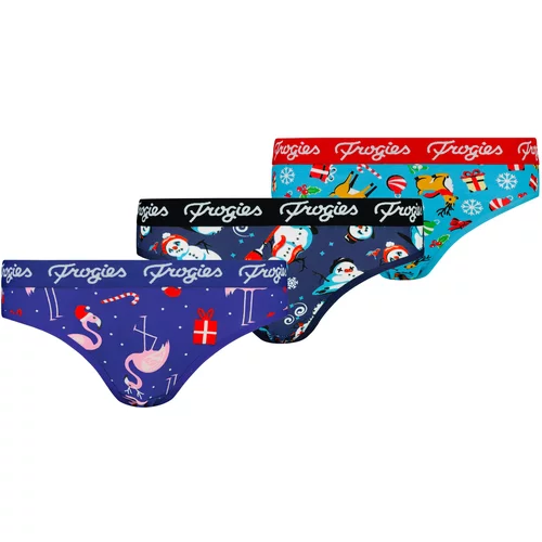Frogies Women's panties 3P Christmas