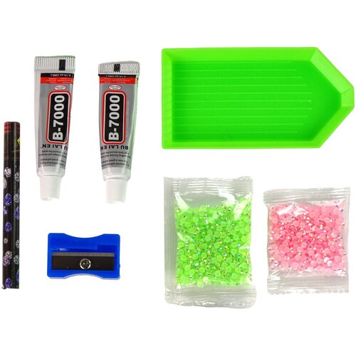 DIY Diamond Creative Kit Green Reindeer Crystals Sequins 3D Keyring Cijene