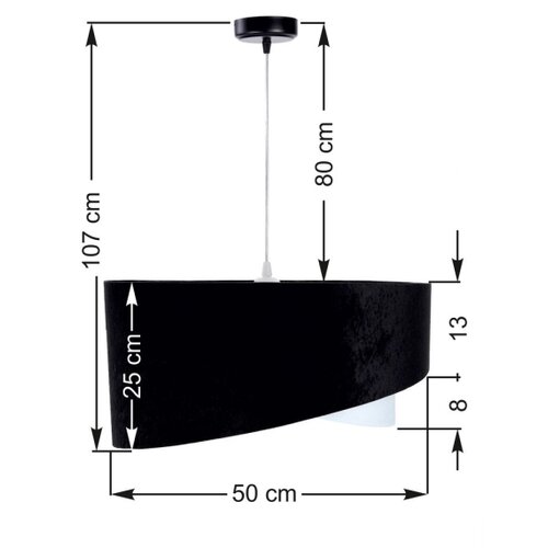  Luster na sajli GALAXY 1xE27/60W/230V Slike